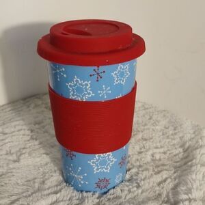 California Pantry Ceramic Snowflake Tumbler